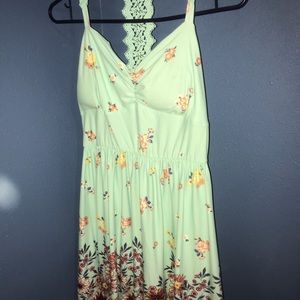Blue and floral print Dress